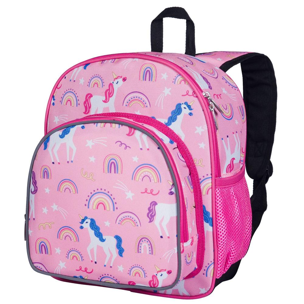 Wildkin Kids Rainbow Unicorns Pack 'n Snack Backpack Petit Fab