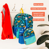 Wildkin Olive Kids Jurassic Dinosaurs Clip-In Lunch Bag