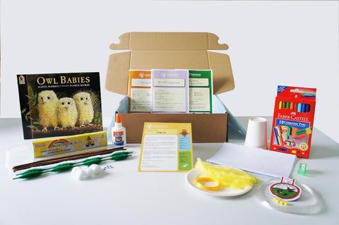 KinderHands Owl Theme Book Box - Petit Fab Singapore
