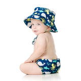 Bumkins UPF50+ Swim Diaper and Sun Hat Set - Deep Sea - Petit Fab