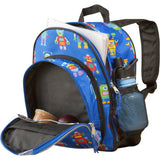 Wildkin Olive Kids Robots Pack 'n Snack Backpack Backpack - Petit Fab Singapore