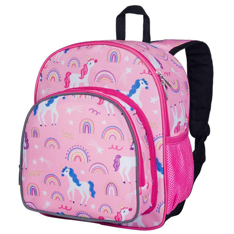 Wildkin Olive Kids Rainbow Unicorns Pack 'n Snack Backpack