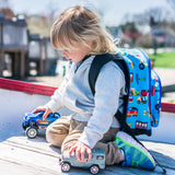 Wildkin Olive Kids Trains, Planes & Trucks Pack 'n Snack Backpack