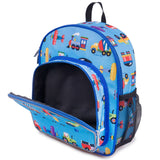 Wildkin Olive Kids Trains, Planes & Trucks Pack 'n Snack Backpack