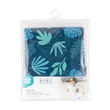 Bumkins Multipurpose Waterproof Splash Splat Mat - Blue Tropic (For Highchair, Arts & Crafts, Picnic)