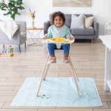 Bumkins Multipurpose Waterproof Splash Splat Mat - Blue Tropic (For Highchair, Arts & Crafts, Picnic)