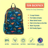 Wildkin Olive Kids Jurassic Giants Sidekick Backpack - Petit Fab