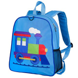 Wildkin Olive Kids Train Embroidered Backpack School Bag - Petit Fab Singapore