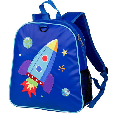 Wildkin Olive Kids Rocket Embroidered Backpack School Bag - Petit Fab Singapore