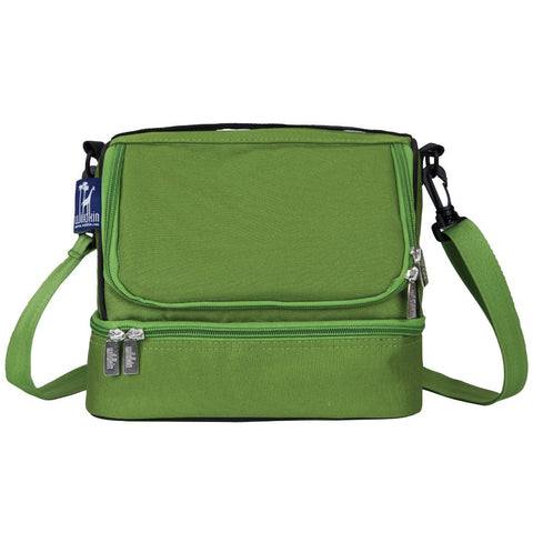 Wildkin Parrot Green Double Decker Lunch Bag [BPA-Free] - Petit Fab Singapore