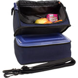 Wildkin Rip-Stop Blue Double Decker Lunch Bag [BPA-Free] - Petit Fab Singapore