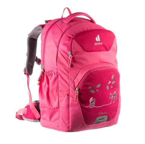 Deuter Genius Ergonomic Kids School Bag Backpacks - Magenta Hotpink Forest Friends - Petit Fab
