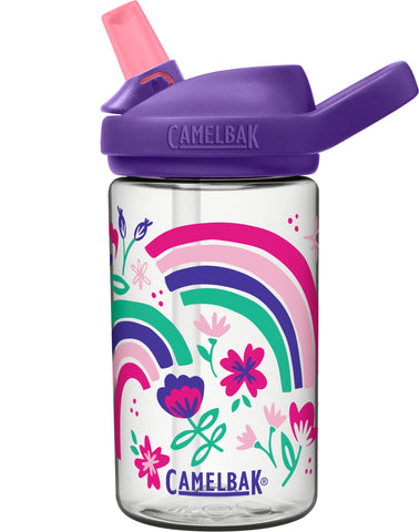 Camelbak Eddy+ Kids Spill-Proof Water Bottle 0.4L - Rainbow Floral - Petit Fab