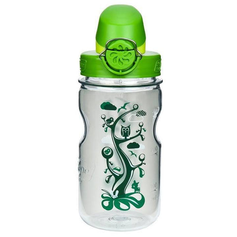 Nalgene 12oz OTF Kids BPA-Free Water Bottle - Clear Woodland - Petit Fab Singapore