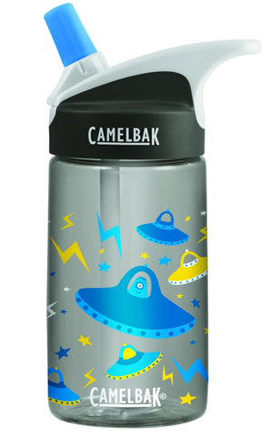 Camelbak Eddy Kids Spill-Proof Water Bottle 0.4L - UFOs [BPA-Free] - Petit Fab Singapore
