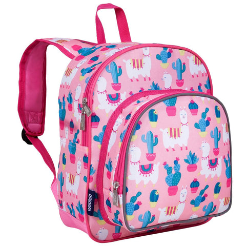 Wildkin Pink Llamas and Cactus Pack 'n Snack Backpack - Petit Fab