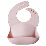 Mushie Baby Silicone Bibs - Plain (Assorted Colors) - Petit Fab