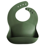 Mushie Baby Silicone Bibs - Plain (Assorted Colors) - Petit Fab
